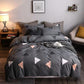Korean Version of The Simple Four-piece Bed Sheet Quilt Cover Student Dormitory Single Bed Bedding Washable Quilt Cover Sheet 1.5m