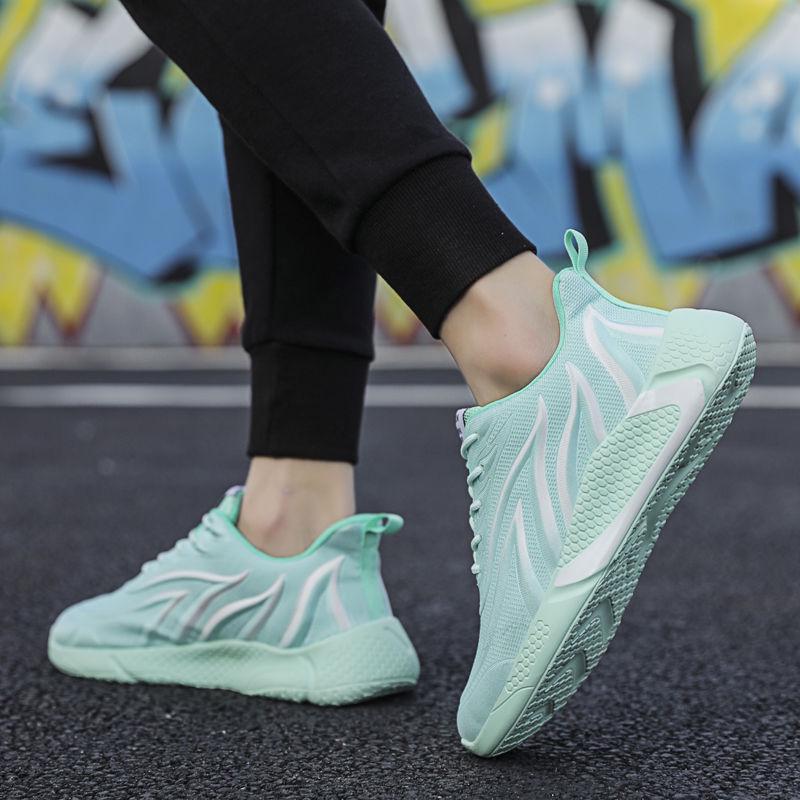 Men's shoes summer wild flying woven sports shoes men's running mesh breathable tide shoes