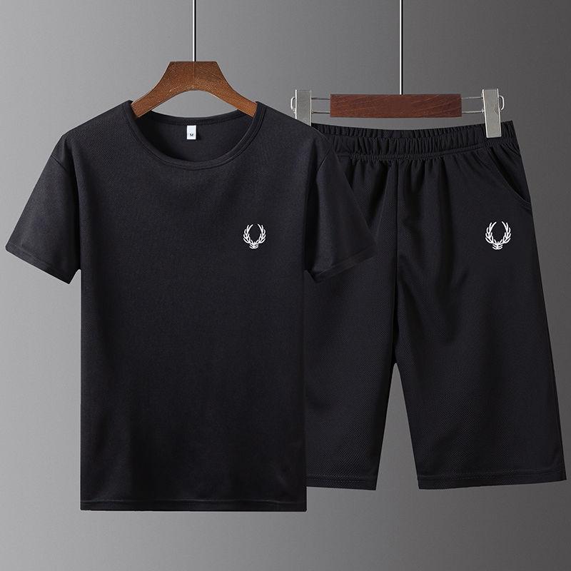 Suit/short-sleeved Summer Quick-drying Sportswear Suit Men's T-shirt Short-sleeved Shorts Casual Suit Quick-drying Clothes Men