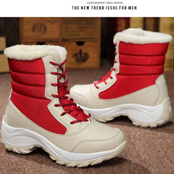 Women Boots Non-slip Waterproof Winter Ankle Snow Boots Women Platform Winter Shoes with Thick Fur Botas Mujer Thigh High Boots