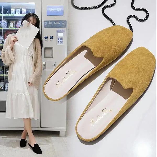 Women Summer Baotou Slippers Antiskid Indoor Soft Bottom Slippers Non Slip Outdoor Casual Solid Color Slippers