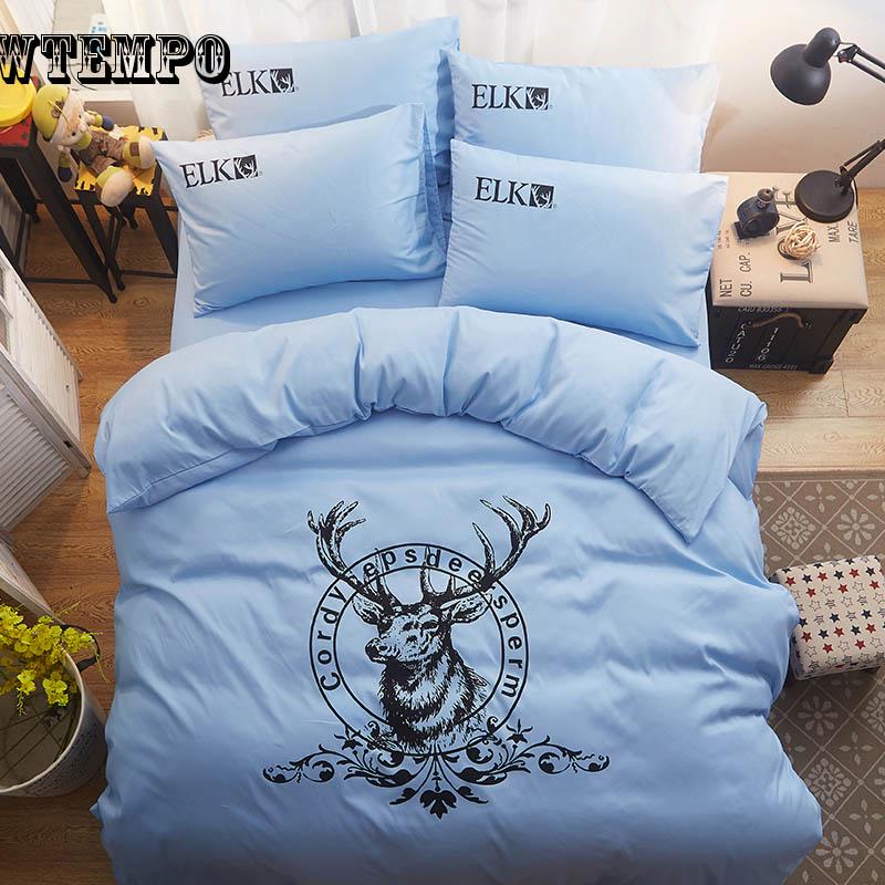 Home Textile  Bedding Sets Duvet Cover Bed Sheet Pillow 100%cotton Autumn 4pcs