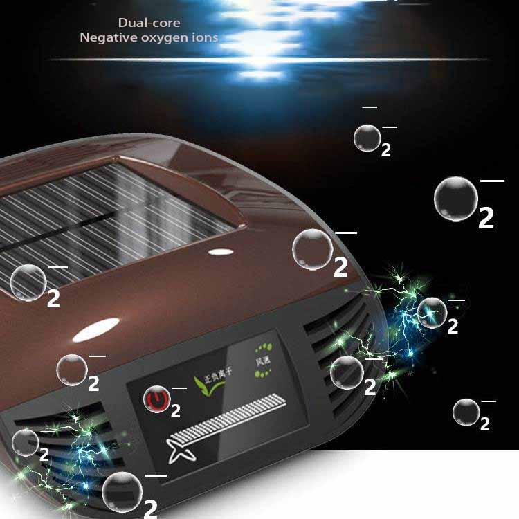 Solar vehicle air purifier Negative ions in cars In addition to formaldehyde PM2.5 deodorization
