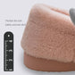 Winter Cotton Slippers Bag with Plush Home Lovers Thick-soled Indoor Warm Wool Slippers