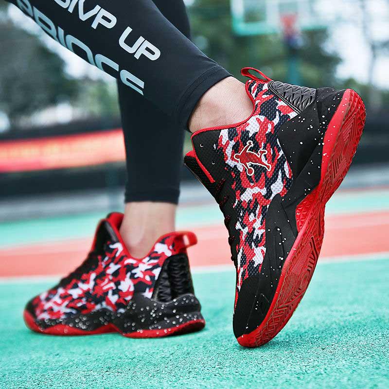 36-45 Men Mesh Sneakers Wear-resistant Basketball Shoes Deodorant Comfortable High-top Running Shoes