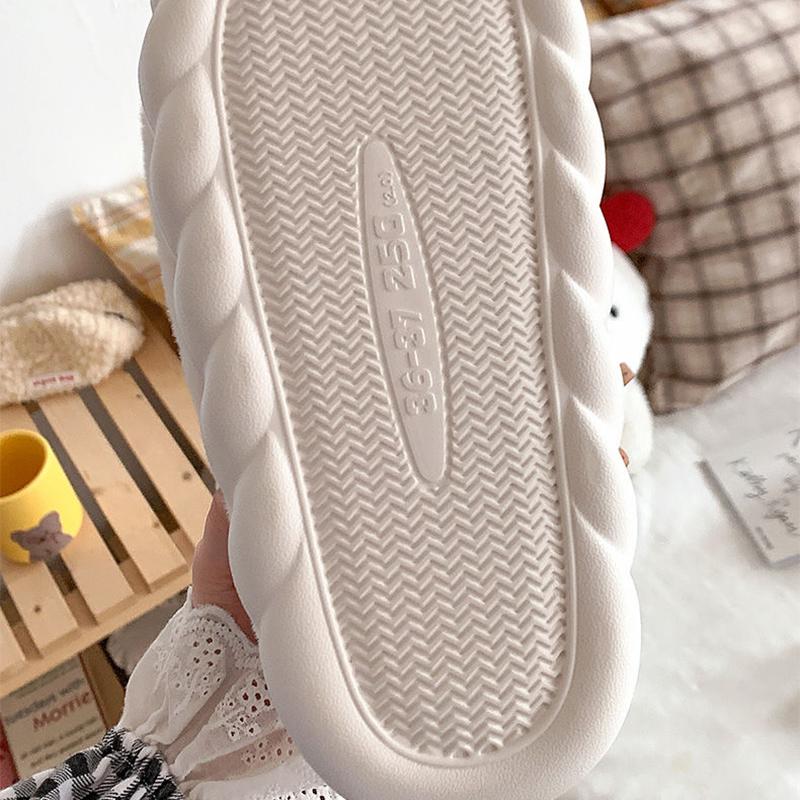 Winter Cotton Slippers Female Cute Rabbit Home Cotton Slippers Thick-soled Non-slip Cotton Shoes Female Winter