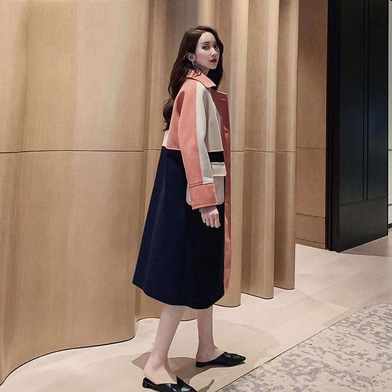Coats Autumn Winter Women Casual Wool Blend Trench Coat Long Coat Women Wool Coat Cashmere Outerwear