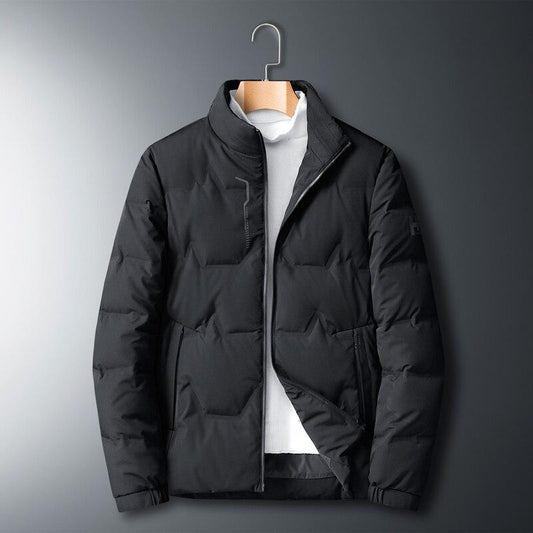 Men's Business Casual Stand-collar Down Jacket Winter Classic Style Plus Size Thickening Warm Fashion Down Jacket