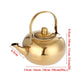 Stainless Steel Tea Pot Gold Tea Kettle With Tea Strainer Outdoor Camping Tea Set Flower Tea Set Puer Kettle Kitchen Water Pot