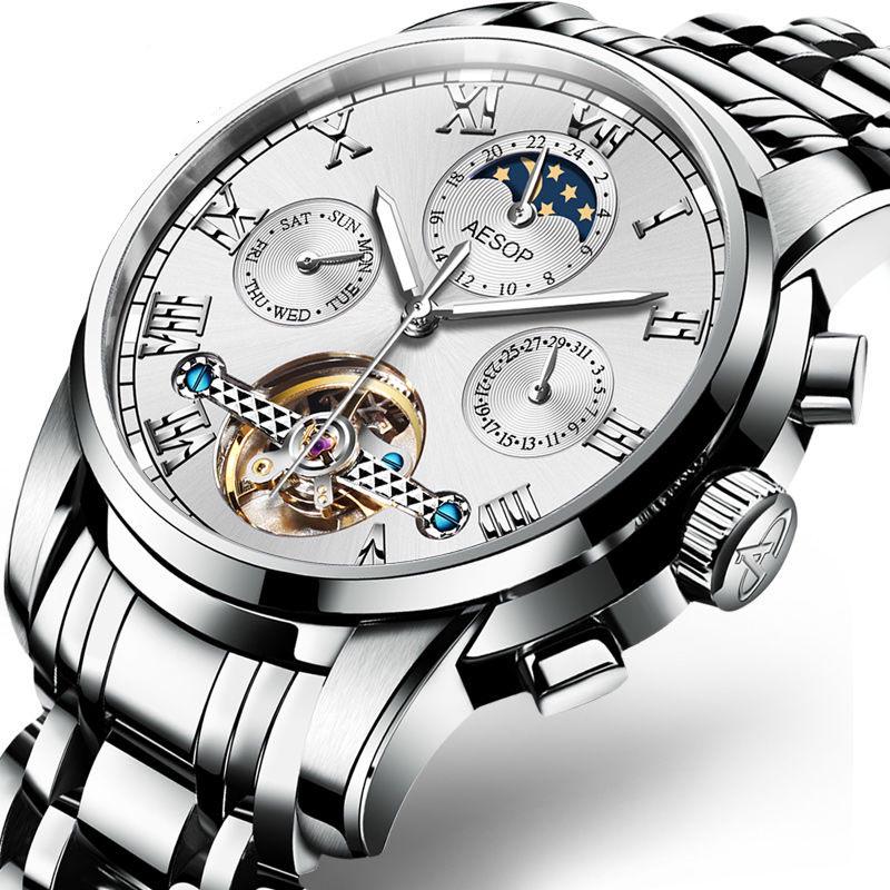 Luxury Brand Automatic Machinery Watches Men Leather Waterproof Business Watch Men Quartz Clock Man
