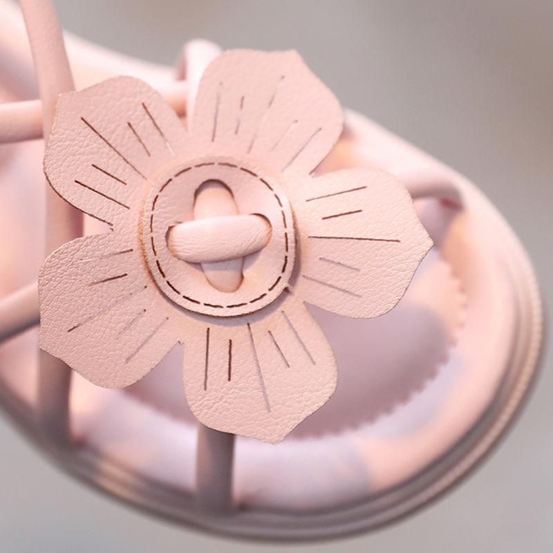 Girls' Roman Shoes  Summer Sandals  Princess Shoes  Korean Version  Children's Soft-soled Open-toed Beach Shoes