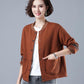 Cotton Spring Jacket Women's Short Loose Large Size Sports Baseball Uniform Casual Long Sleeve Top