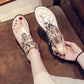 Flip-Flop Sandals Female Rhinestone Fairy Style Flat Student Flip-Flop Roman Bohemia Wild Summer