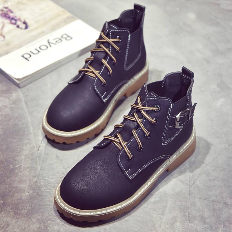 Women's Martin Boots Ladies Chelsea Boots Leather Winter Ankle Boots Snow Cow Leather Boot Female