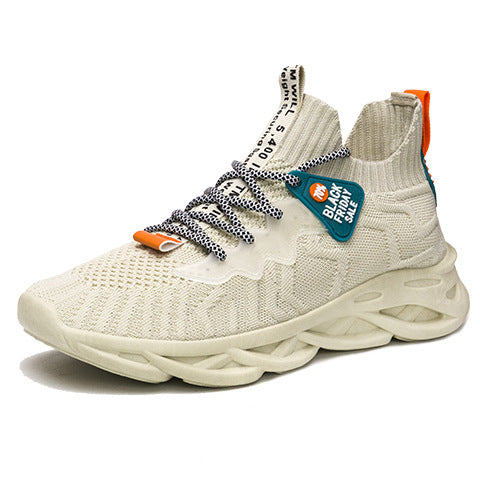 Spring and Summer New Men's Shoes Flying Woven Mesh Breathable Casual Shoes Trend Coconut Shoes Korean Student Shoes Fashion Sports Shoes