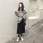Autumn and Winter Long-sleeved Loose Jacket Fashion Korean Pullover Coat Round Neck Casual Female Student Sweater
