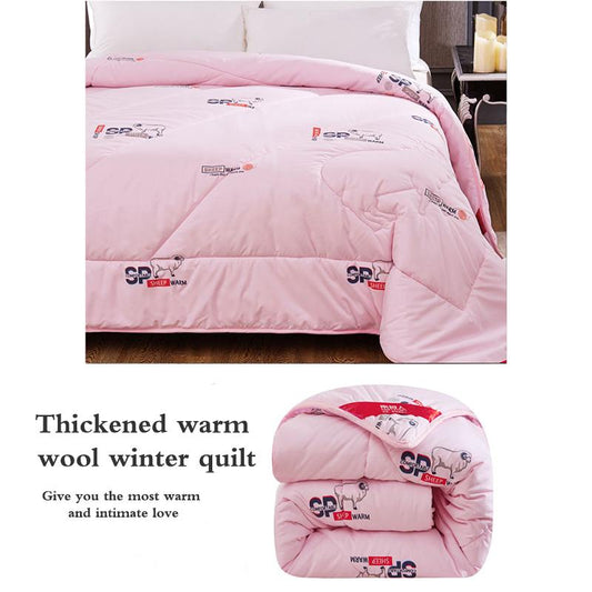 Wool Quilt Thickened Four Seasons Quilt Core Warm Quilt Winter Quilt Single Double Quilt
