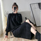 Autumn and Winter Loose Blouse Fashion Simple Jacket Young Women Sweater Dress