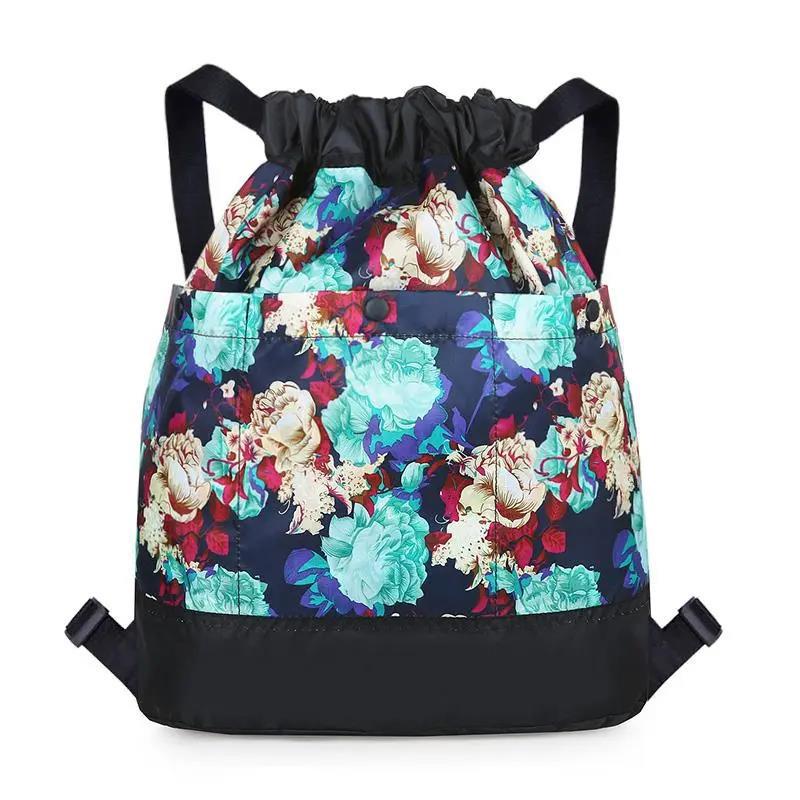 Ladies Lightweight Travel Nylon Beam Bag Versatile Fashion Student Sports Travel Backpack
