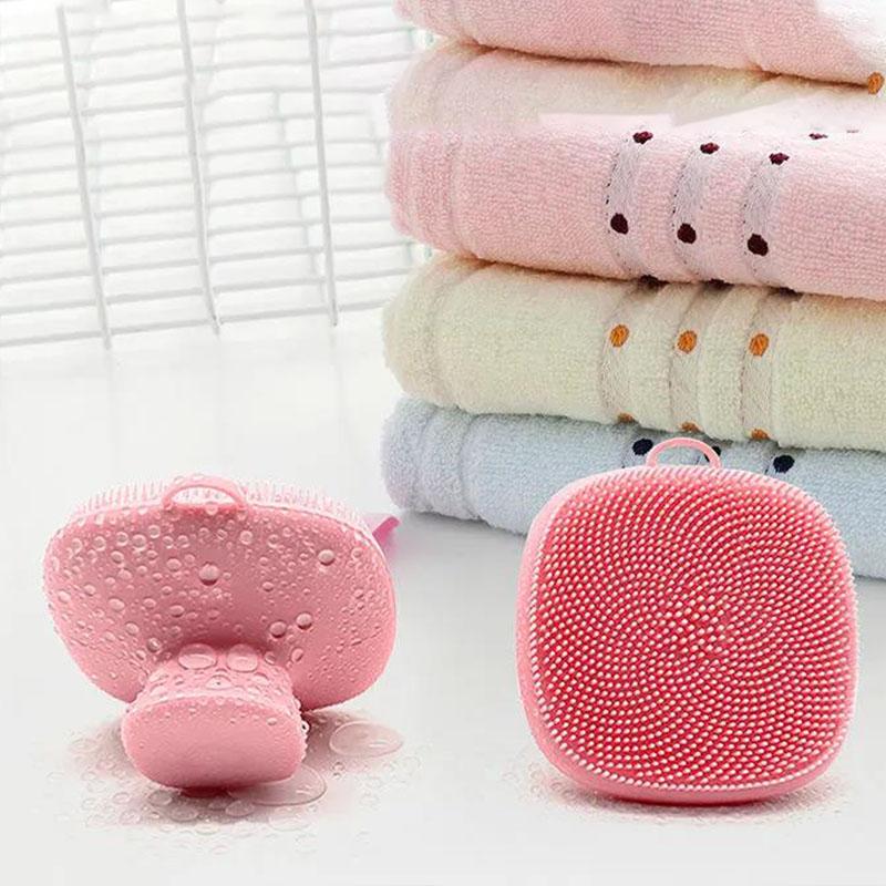 Facial Cleansing Artifact Silicone Facial Cleansing Beauty Brush Soft Bristles Manual Massage Cleansing Brush Facial Deep Cleansing Pores