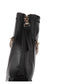 Chelsea Boots Women Short Boots Square Toe Spring and Autumn Thick Heel Black Women's Shoes Leather Boots Single Boots