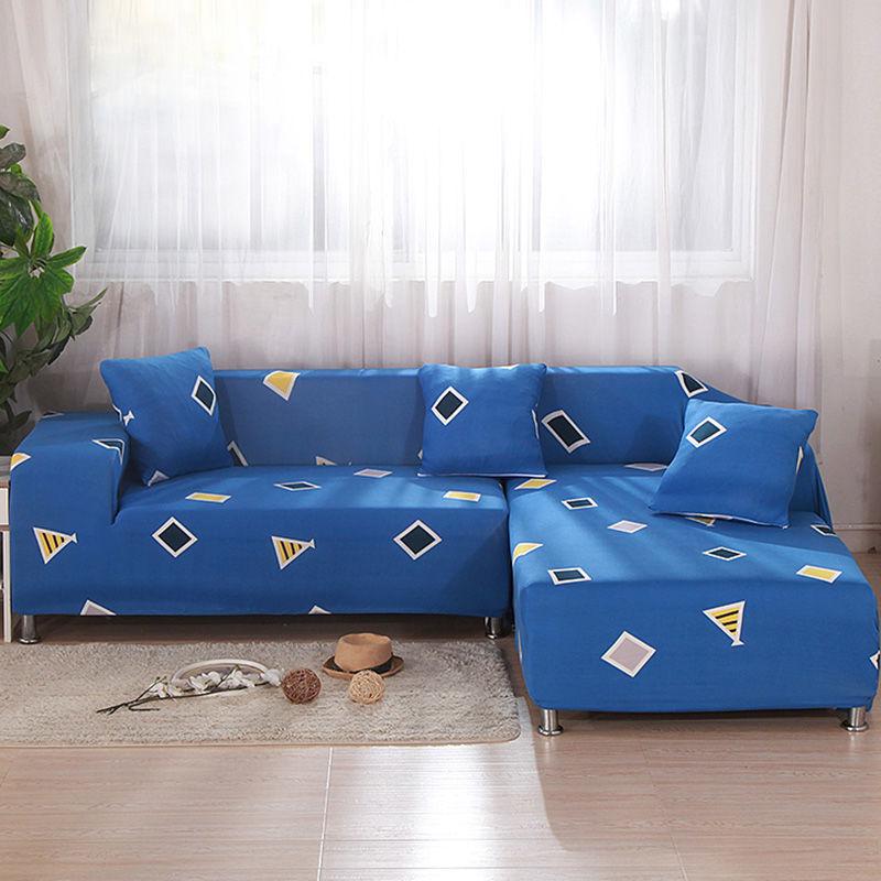 Corner Sofa Covers for Living Room Slipcovers Elastic Stretch Sectional Loveseat L Shape Sofa Cover