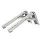2x 8-14 Inch White Folding Angle Bracket DIY Home Table Bench Adjustable Wall Mounted Durable Bearing Shelf Bracket