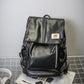 Backpack Male Large Capacity PU Leather Travel Backpack High School College Student School Bag Female Korean Version USB Computer Backpack
