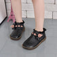 Children's Flat Princess Shoes Girls Spring Autumn Solid Color Flower Decoration Casual Single Shoes