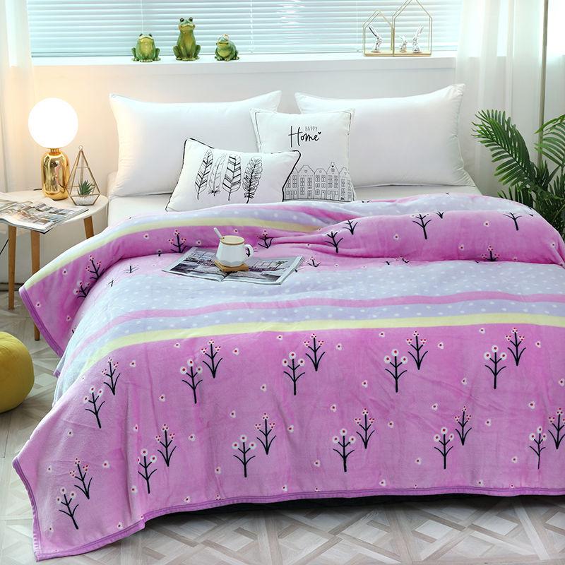 Home Textiles Super Warm Blankets Luxury Blankets for Beds Coral Flannel Blankets Plus Fluffy Fluffy Warm Casual Blankets Autumn and Winter Blankets