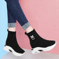 Socks, Shoes, Autumn and Winter All-match Thick-soled High-top Breathable Casual Women's Shoes