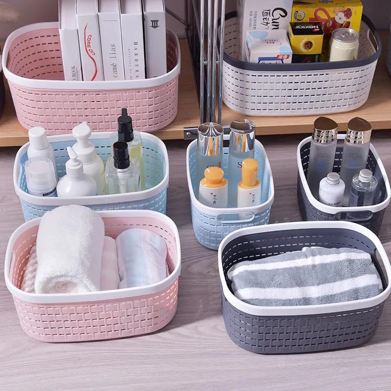Toys Storage Basket Desktop Plastic Storage Basket Cosmetic Snack Storage Basket Office Sealing Basket Storage Box