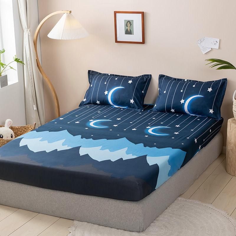 Three-piece Cover Sheet Bed Simmons Protective Cover All-inclusive Non-slip Fixed Bed Cover Bed Cover Sheet Pillowcase Set