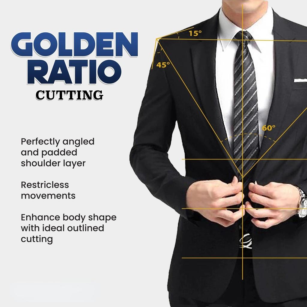 Men Blazer Set Formal Trousers Business Outerwear Pants Office Slack Pants Jacket Suit Tuxedo