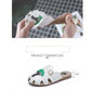 Flat Half Slippers Female Summer Korean Casual Versatile Hollow Sandals and Slippers Fashion Breathable Sandals