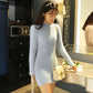 High-neck Sweater Women's Autumn and Winter Wear Long Loose Long-sleeved Warm Cashmere Sweater