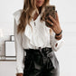 Womens Elegant Ruffle Blouse Shirts Polka Dot Leopard Blouses Femme 2022 Summer V-Neck Long Sleeve Casual Tops Dropshipping