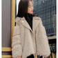 Girls Winter Faux Fur Coat Korean Style Warm and Windproof Jacket
