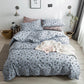 Comfort Cotton 3/4 Pcs Duvet Cover Set Bedspread Fitted Sheet Bedding Set Simple Bedclothes