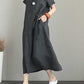 POLO Collar Cotton Linen Lapel Short Sleeve Loose Pocket Temperament Women's Casual Dress