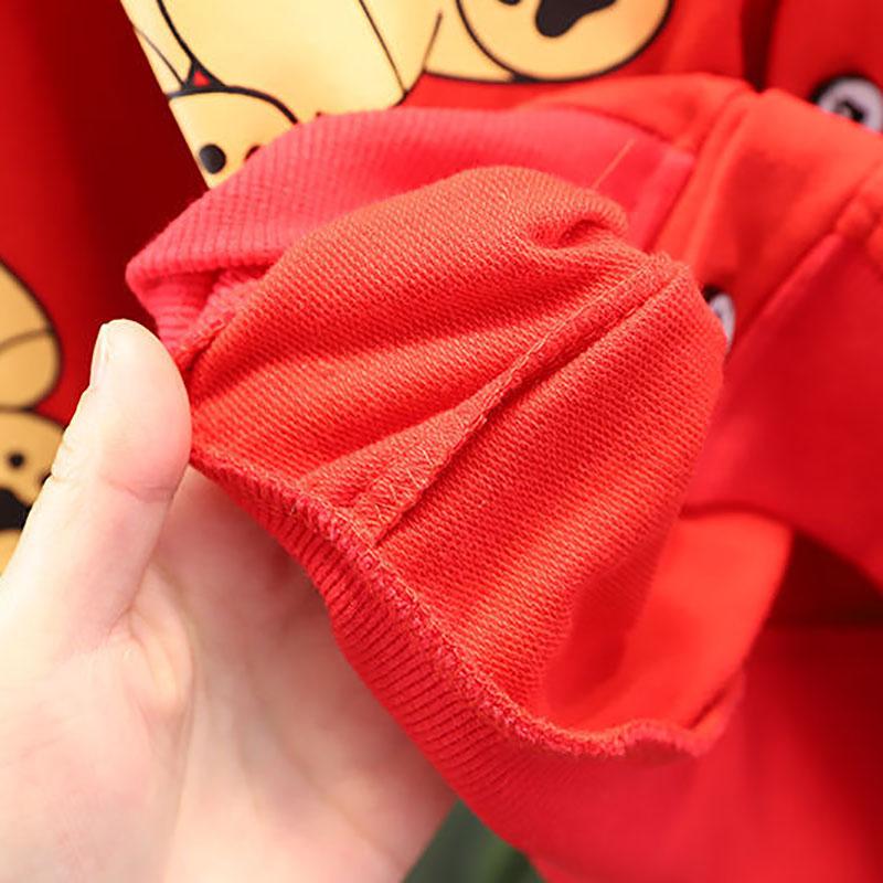 Boys and Girls Spring and Autumn Suits 1-5 Years Old Sweatshirt Shirt Suit Casual Suit Home Service Three-piece Sets