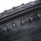 Waist bag men black rivet zipper chest bag outdoor leisure sports riding shoulder bag