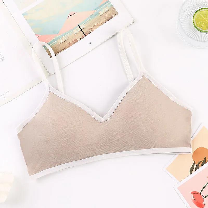 Korean Version of One-piece Bra Sling Sports Gathering Anti Sagging Ring Free Lovely Girl Underwear Bra