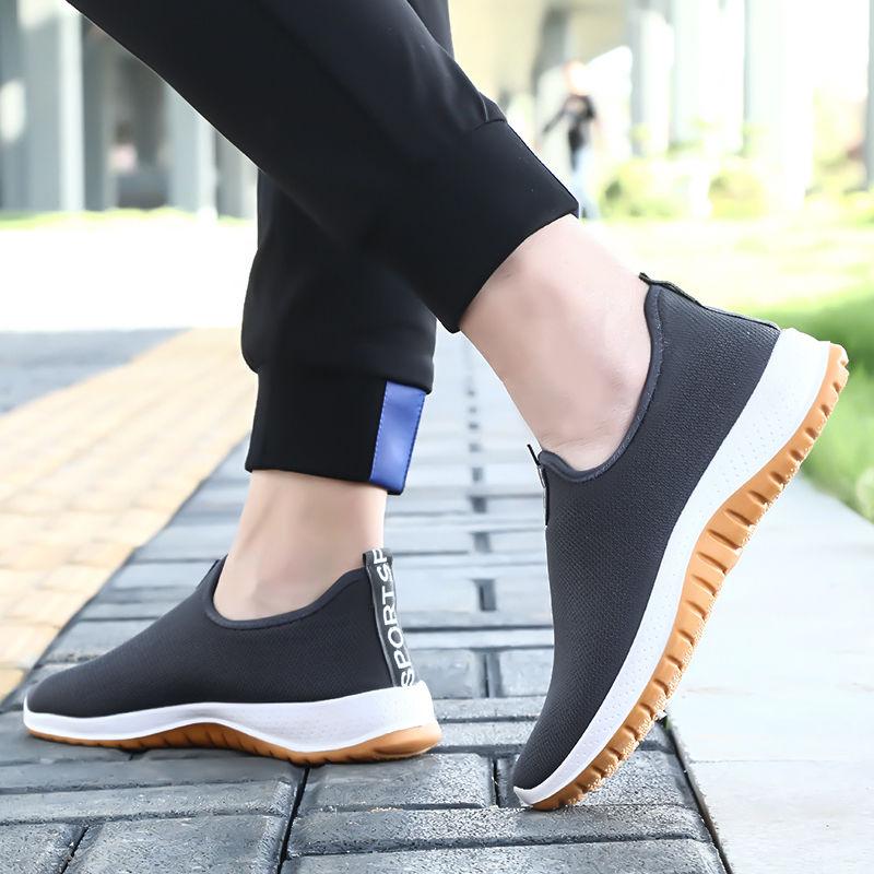 Men's Casual Shoes Old Beijing Denim Canvas Shoes Trendy Fashion Non-slip Beef Tendon Sole Shoes