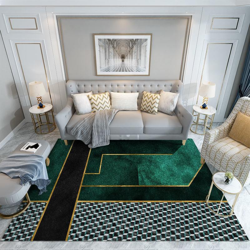 Simple and Modern Central European Living Room Carpet Coffee Table Blanket Rectangular Floor Mat Bedroom Bedside Blanket
