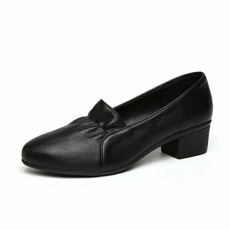 Soft Women Casual Shoes Spring and Summer Thick with Single Shoes Formal Shoes Comfortable Wild Soft Bottom Shoes