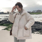 Ins Style Cotton-padded Jacket Women's Winter Clothes Thickened Warm Bread Clothing Mid-length Student Cotton-padded Clothing