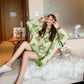 Pofulove  Chic Outerwear Undershirt Sweater Women Loose Winter Knitted Tops Long Sleeves Winter