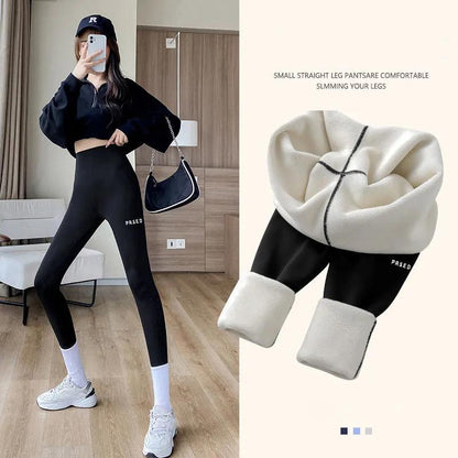 Plus Velvet/thin Shark Pants Women's Outer Wear Leggings Barbie Pants Black Tight Elastic Yoga Pants Fitness Jogging Pants Trousers