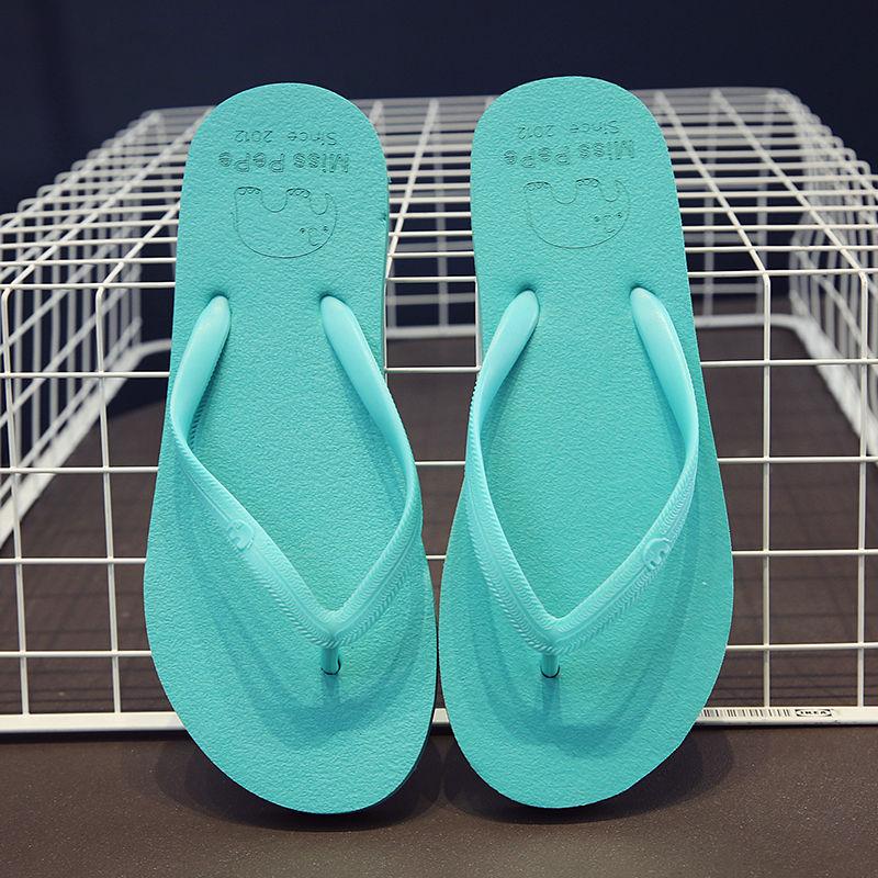 Summer Fashion Flip Flops Beach Slippers Non-slip Thick-soled Couple Splint Sandals